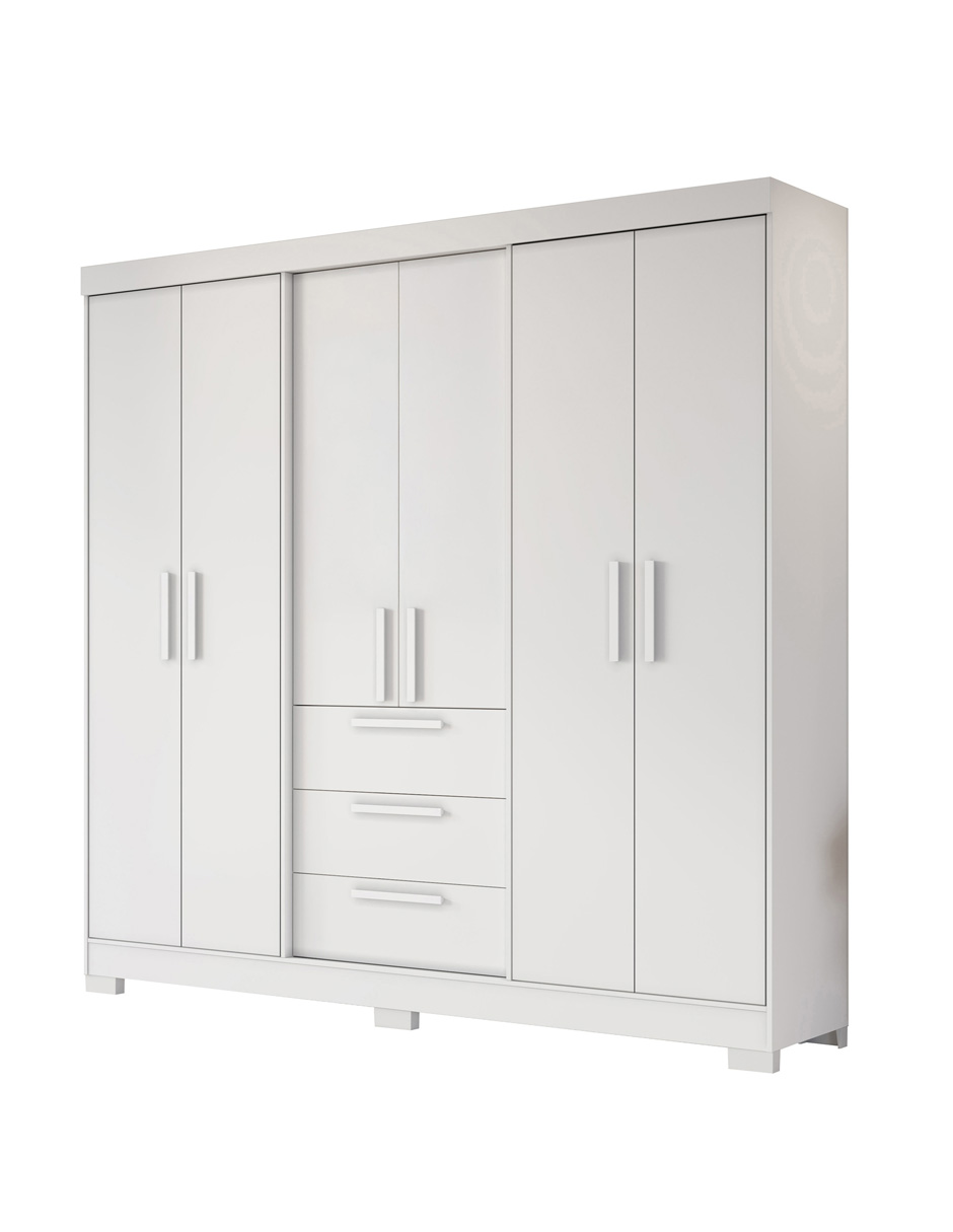 Foto 1 | Ropero Closet Organizador 6 Puertas Y 3 Cajones Nt6030-bco