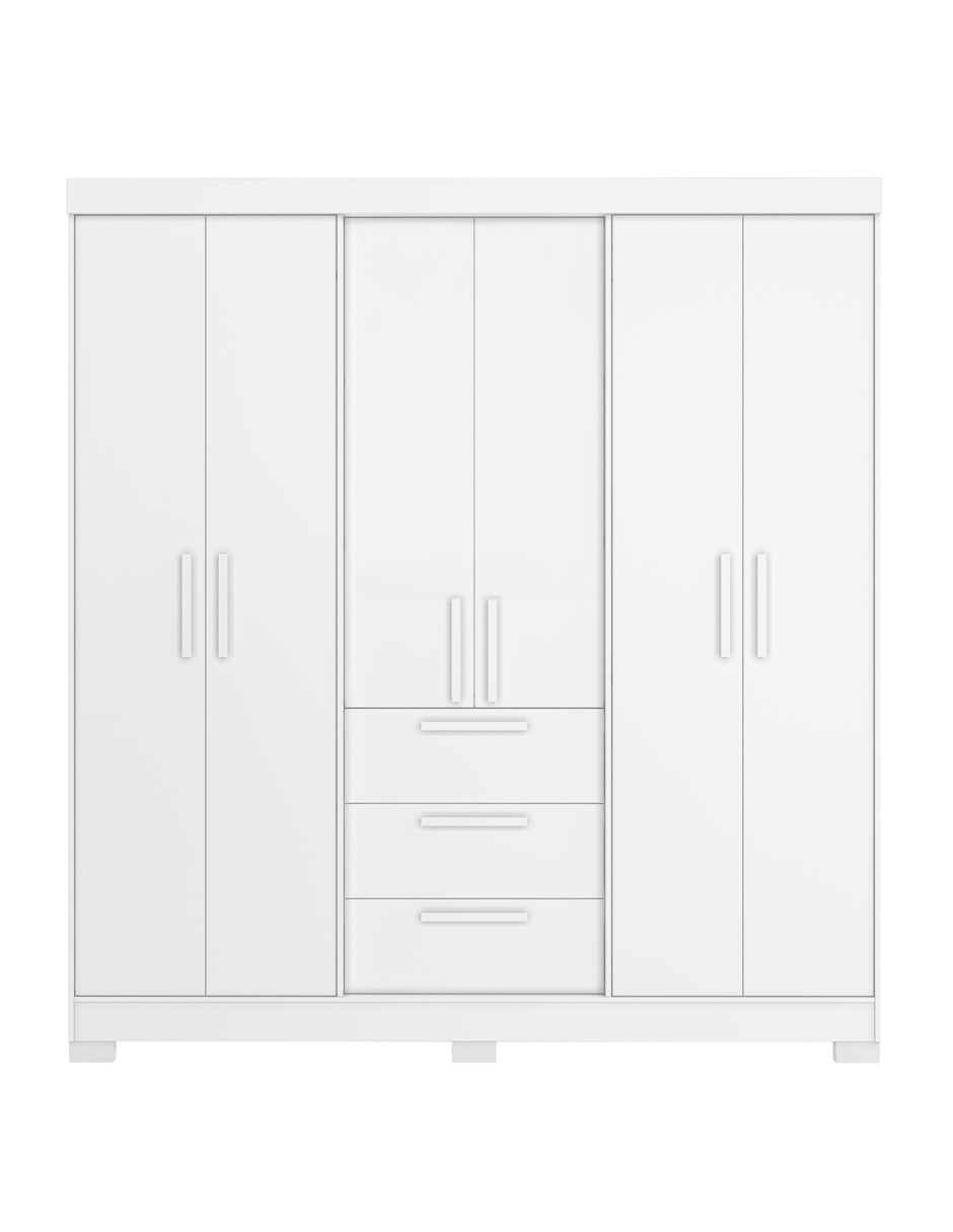 Foto 3 | Ropero Closet Organizador 6 Puertas Y 3 Cajones Nt6030-bco
