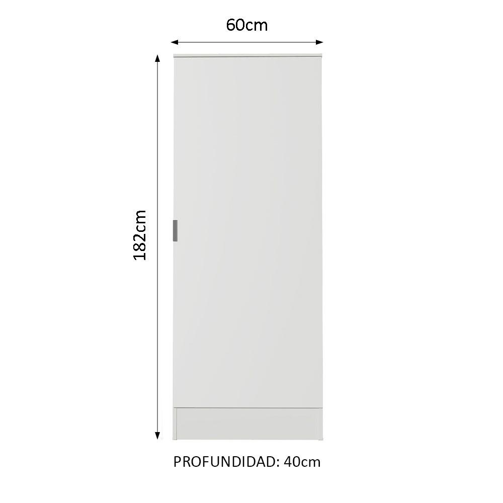 Foto 3 | Armario Madesa Multiusos Blanco con 1 Puerta