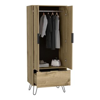 Foto 4 | Clóset Ali Café Claro y Negro con Dos Puertas y Cajonera