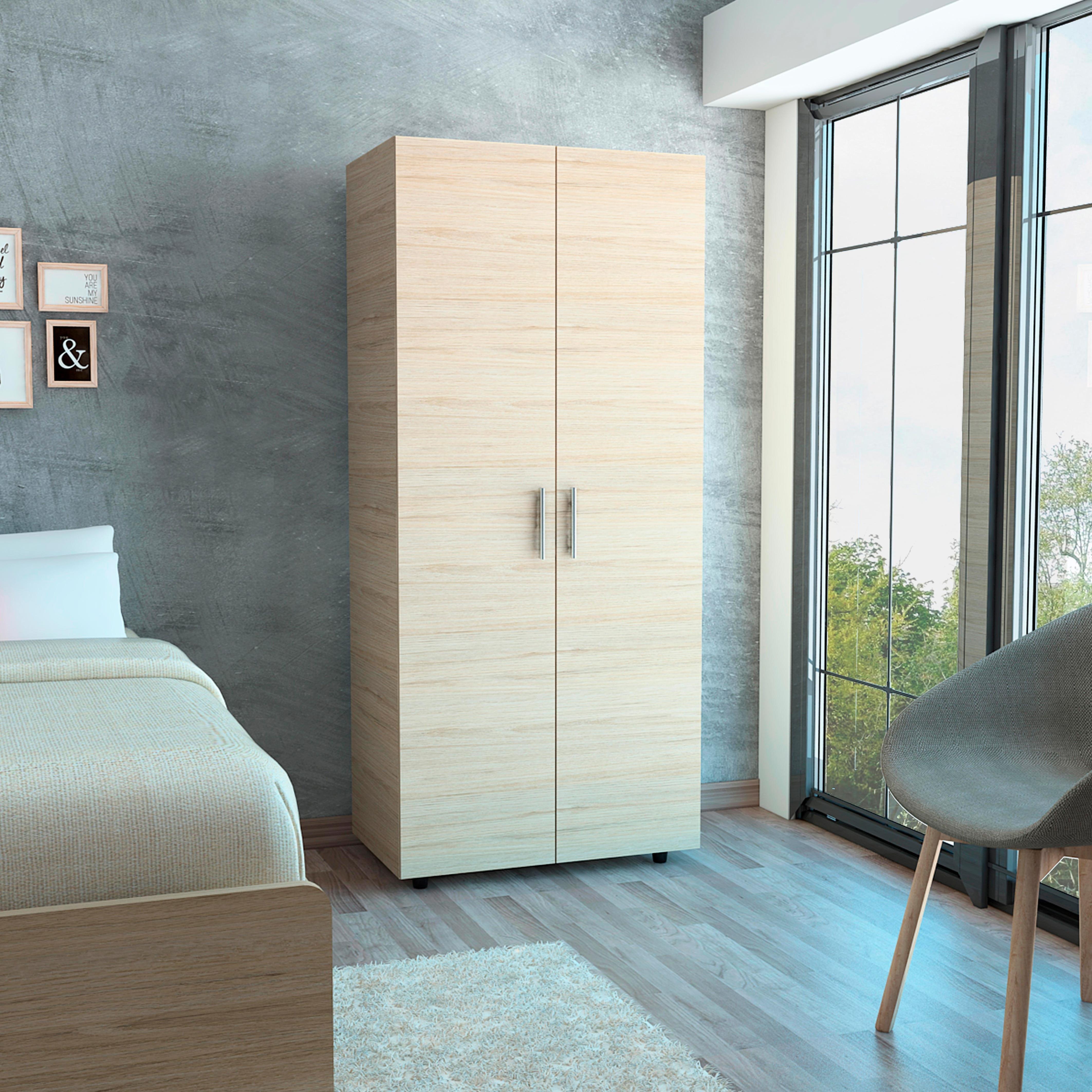 Foto 1 | Closet Carlota Beige y Blanco con Dos Puertas Abatibles