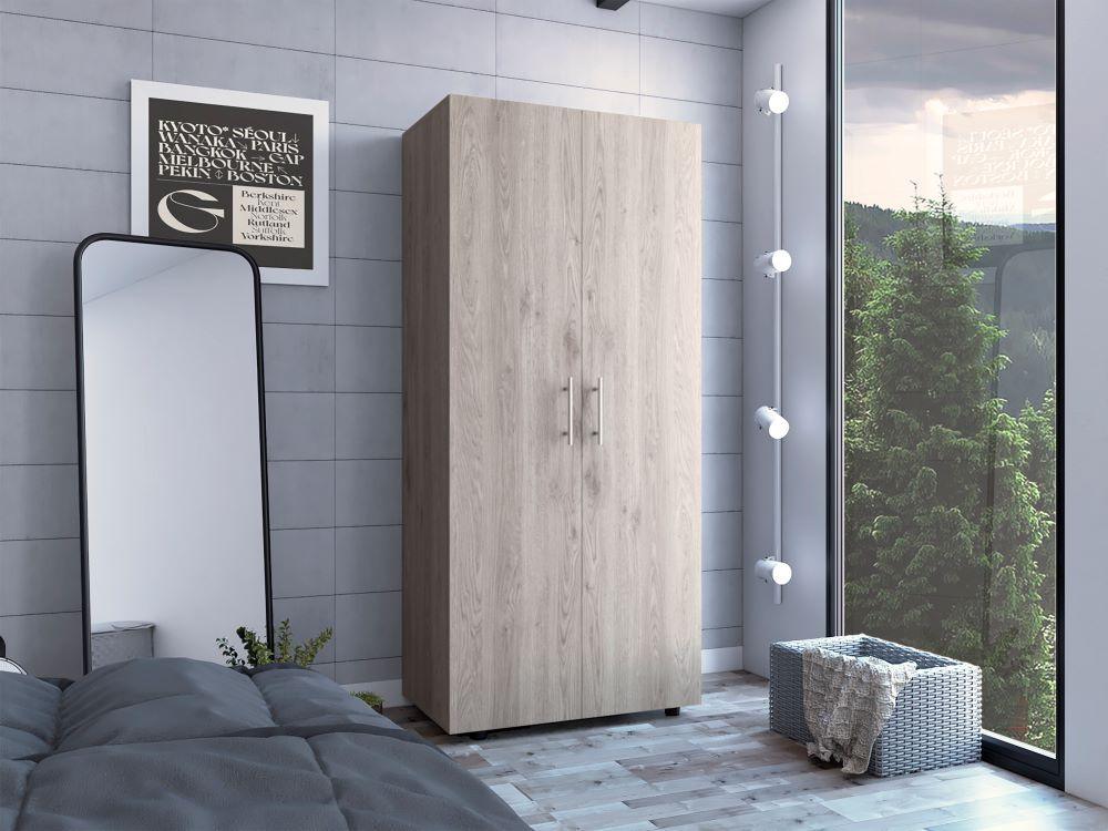Foto 1 | Closet Derek Humo y Blanco Vainilla Dos Puertas Abatibles y Entrepaños