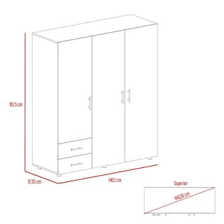 Foto 7 | Closet Light con Dos Cajones Organizadores y Entrepaño Diseñado para los Zapatos