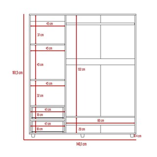 Foto 8 | Closet Light con Dos Cajones Organizadores y Entrepaño Diseñado para los Zapatos