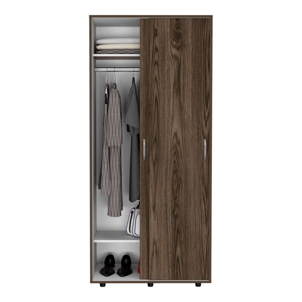Foto 6 | Closet Irmac Chocolate y Blanco con Dos Puertas Deslizables