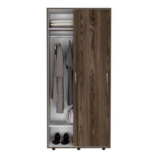 Foto 6 | Closet Irmac Chocolate y Blanco con Dos Puertas Deslizables