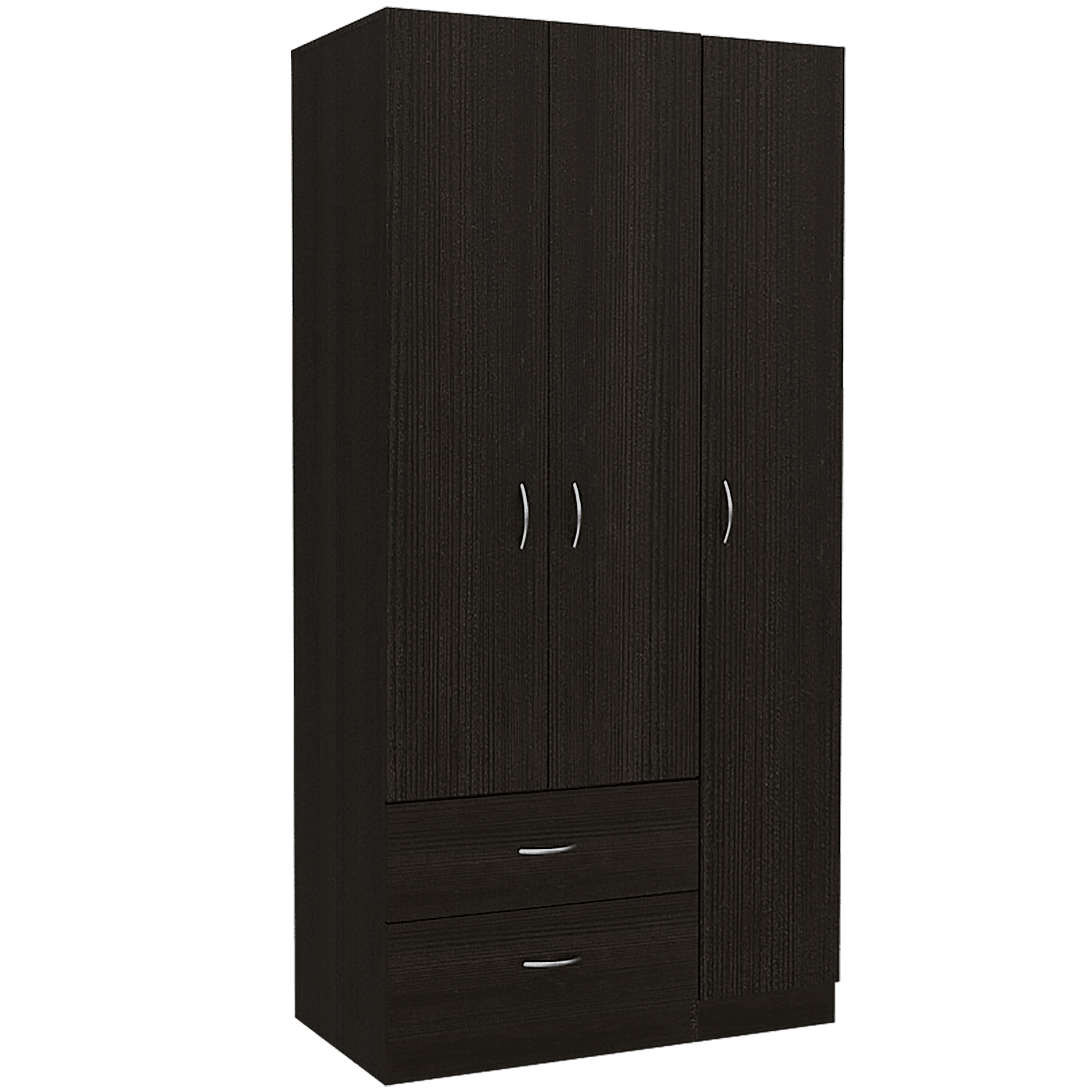 Foto 4 pulgar | Closet América Wengue con Dos Cajones y Variedad de Entrepaños