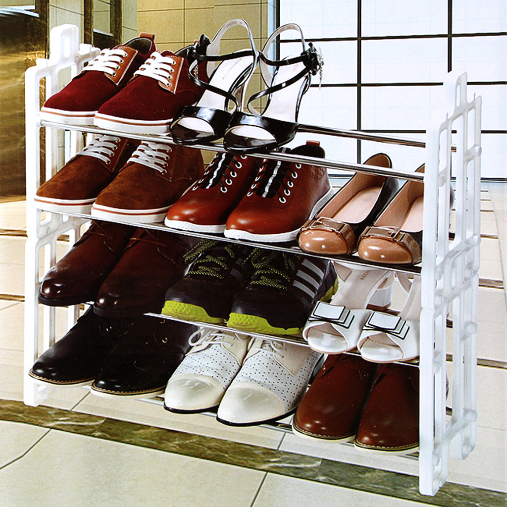 Foto 2 | Rack De Zapatos De Lujo 4 Niveles Para 12 Pares