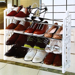 Foto 2 | Rack De Zapatos De Lujo 4 Niveles Para 12 Pares