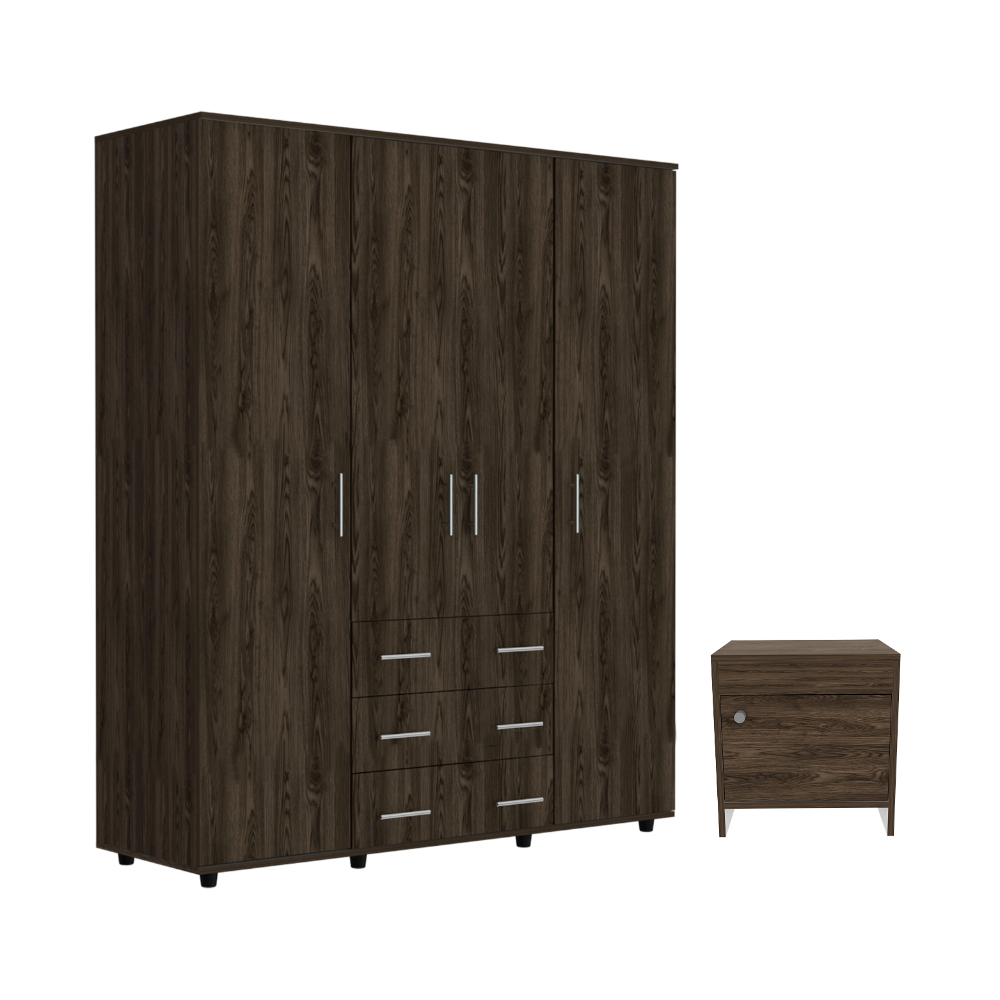 Foto 2 pulgar | Combo Para Habitación Mompo Incluye Closet y Buró Virtual Muebles