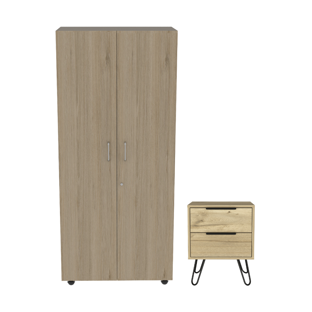 Foto 2 pulgar | Combo Para Habitación Riga, Incluye Closet + Buró