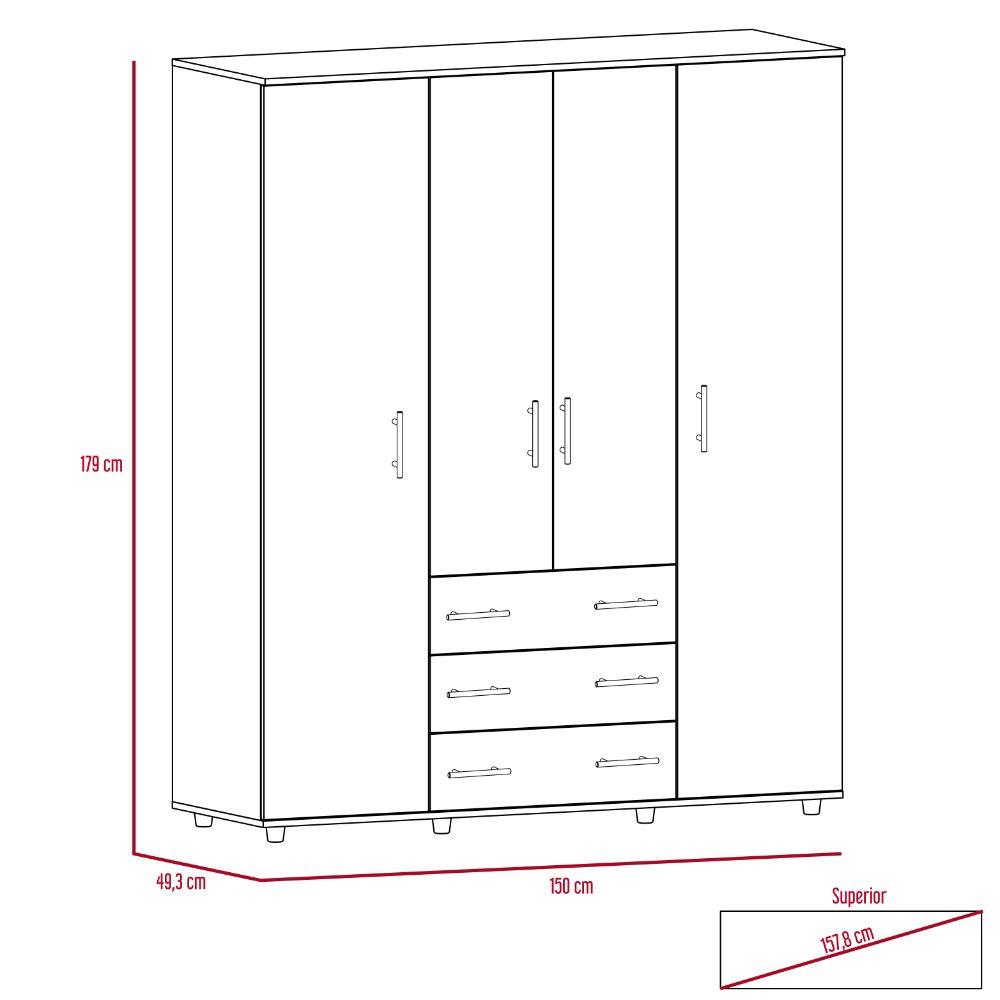 Foto 5 | Combo Elasi Incluye Closet y Buró Virtual Muebles