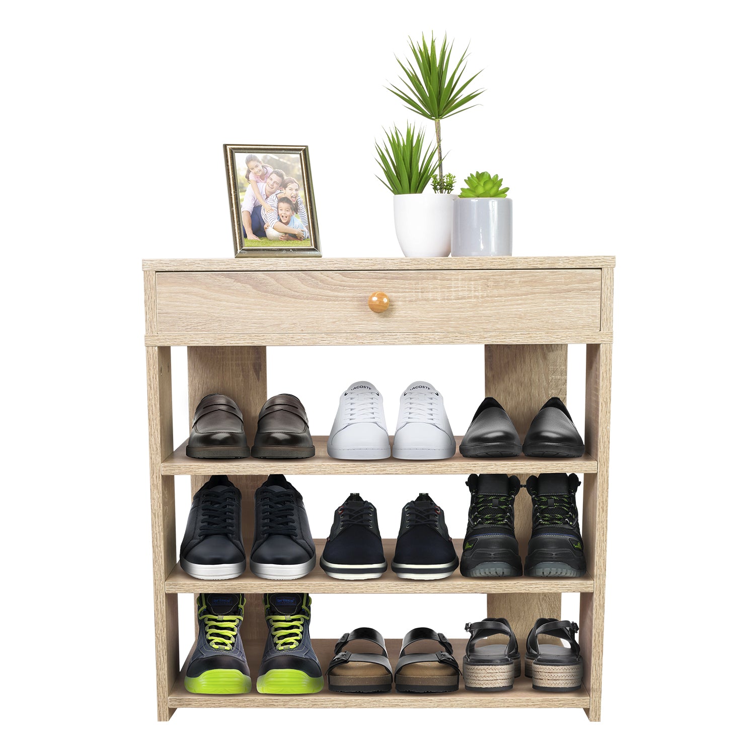 Foto 3 pulgar | Zapatero Top Living Hiroshima Con Cajón Minimalista Estilo Madera Roble