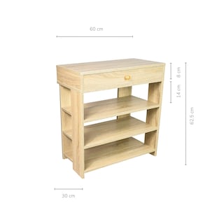 Foto 4 | Zapatero Top Living Hiroshima Con Cajón Minimalista Estilo Madera Roble