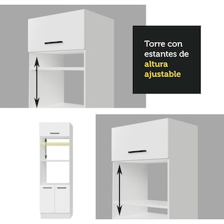 Foto 7 | Despensero Alacena Multiuso Organizador Madesa 3 Puertas Ag