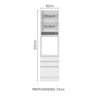 Foto 4 | Despensero Alacena Multiuso Organizador Madesa 1 Puerta Gl