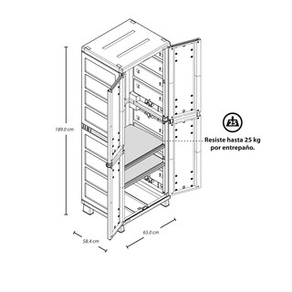 Foto 4 | Armario Organizador Modular Closet Ropa Plástico Rimax