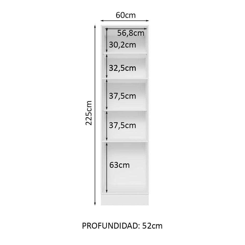 Foto 4 pulgar | Despensero Alacena Multiuso Organizador Madesa 3 Puertas Bm