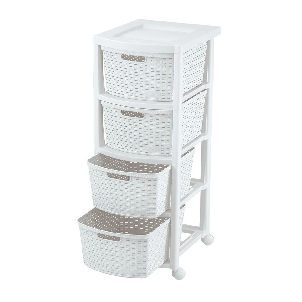 Organizador Accesorios Rat Plástico Cajonero 4 Cestas Rimax