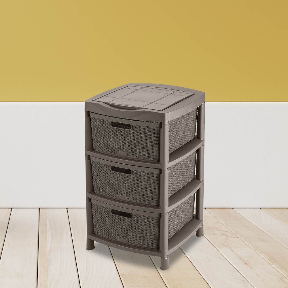 Foto 4 pulgar | Cajonero Organizador Plástico 3 Gavetas Duradero Rimax