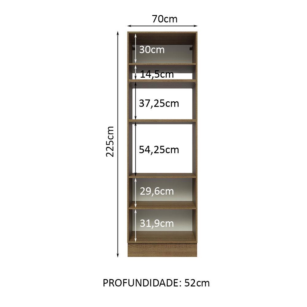 Foto 4 pulgar | Despensero Alacena Organizador Multiuso Madesa 3 Puertas Mm