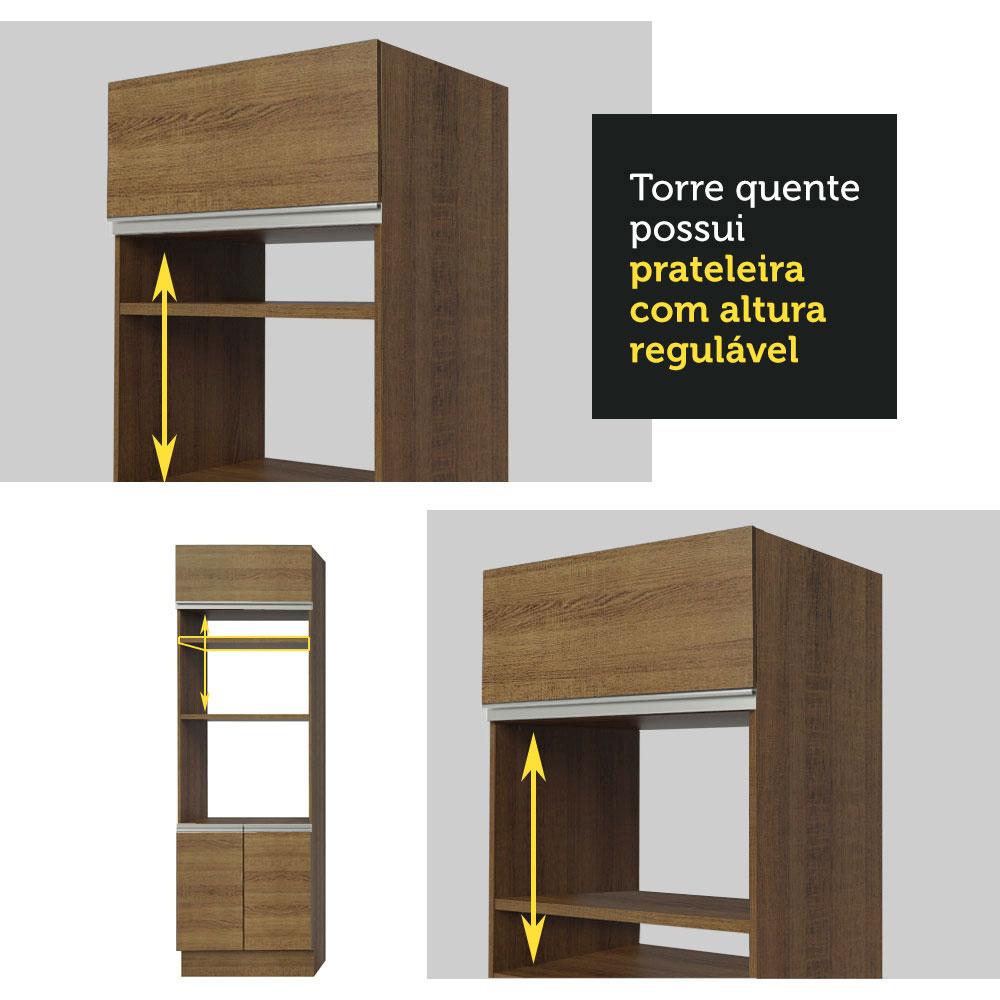 Foto 8 pulgar | Despensero Alacena Organizador Multiuso Madesa 3 Puertas Mm