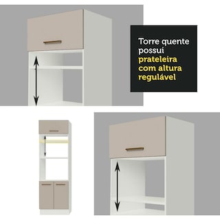 Foto 7 | Despensero Alacena Organizador Multiuso Madesa 3 Puertas Bc