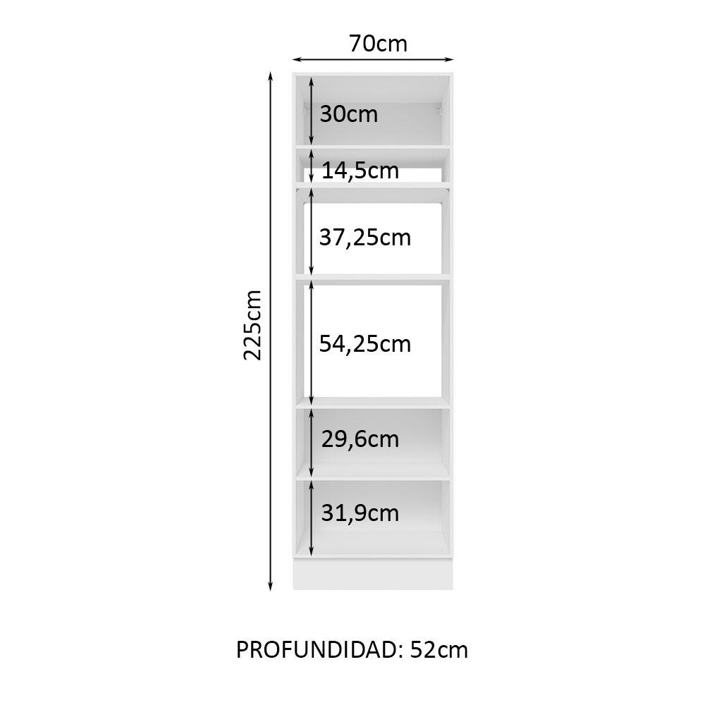 Foto 4 pulgar | Despensero Alacena Organizador Multiuso Madesa 3 Puertas Bm