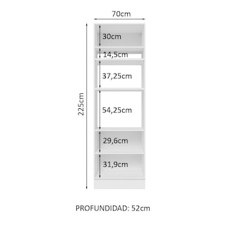Foto 3 | Despensero Alacena Organizador Multiuso Madesa 3 Puertas Bm