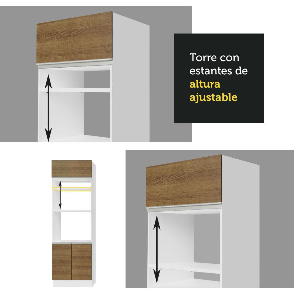 Foto 5 | Despensero Alacena Organizador Multiuso Madesa 3 Puertas Bm