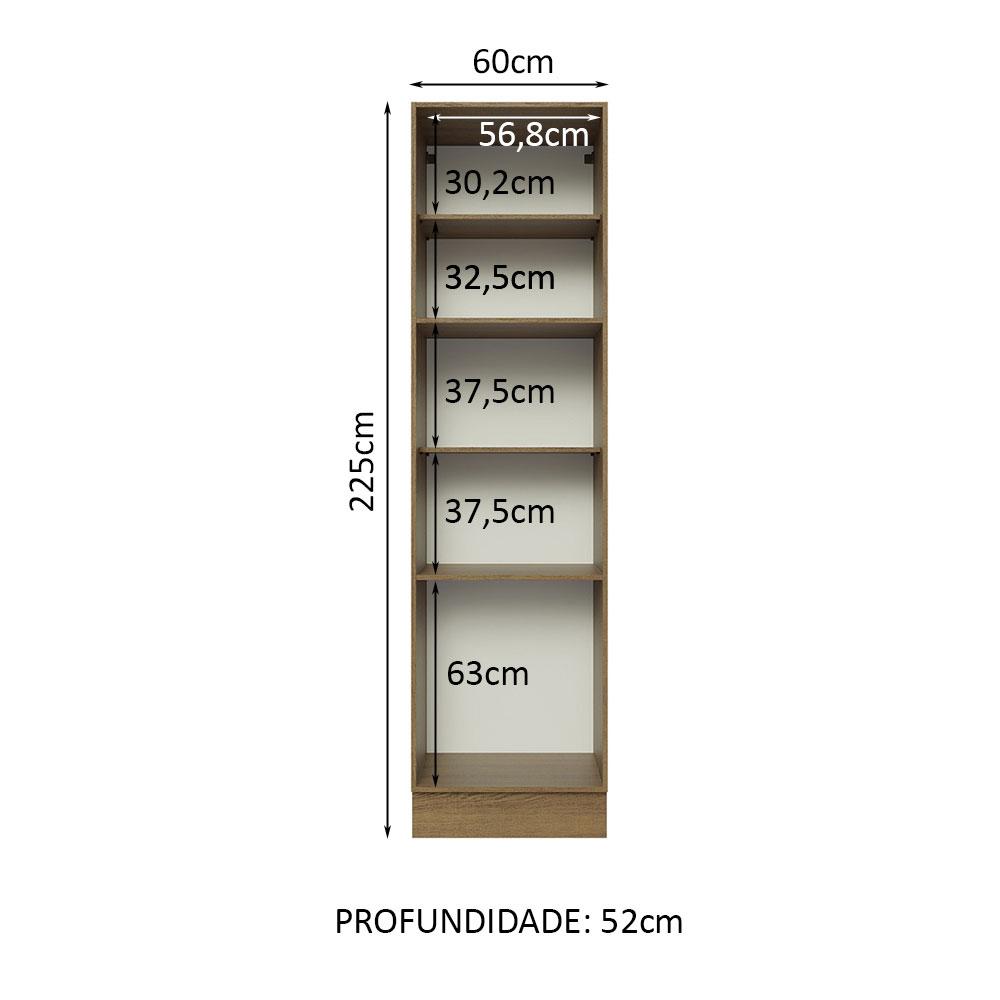 Foto 3 | Despensero Alacena Multiuso Organizador Madesa 3 Puertas Mm