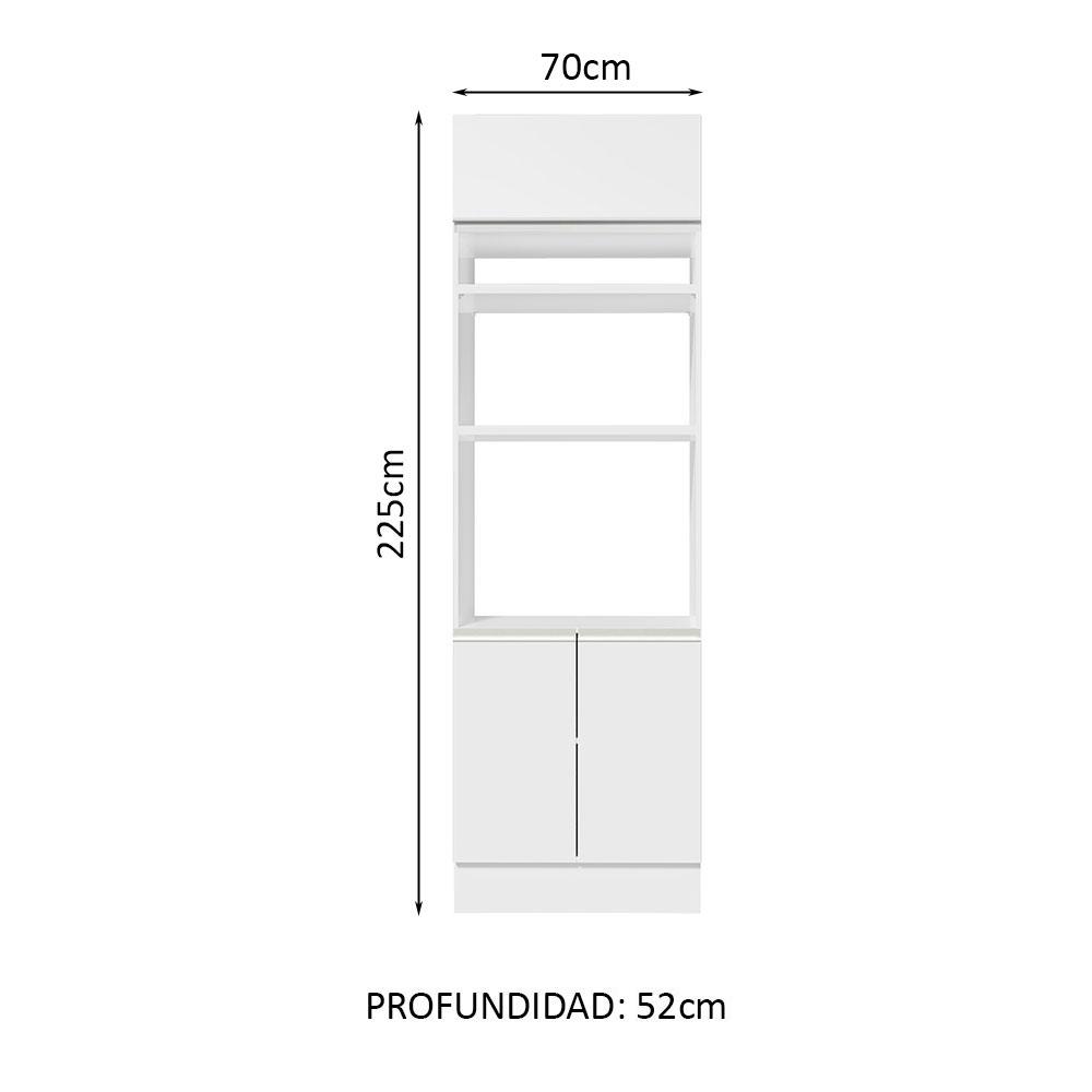 Foto 4 | Despensero Alacena Multiuso Organizador Madesa 3 Puertas Bb