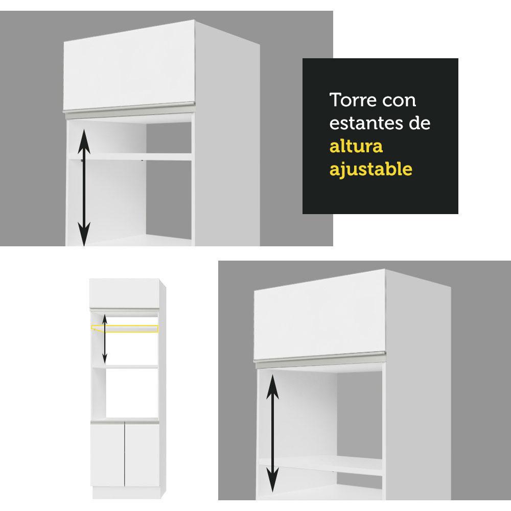 Foto 5 | Despensero Alacena Multiuso Organizador Madesa 3 Puertas Bb