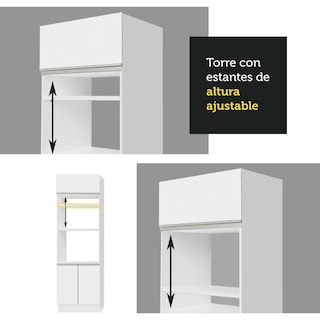 Foto 5 | Despensero Alacena Multiuso Organizador Madesa 3 Puertas Bb