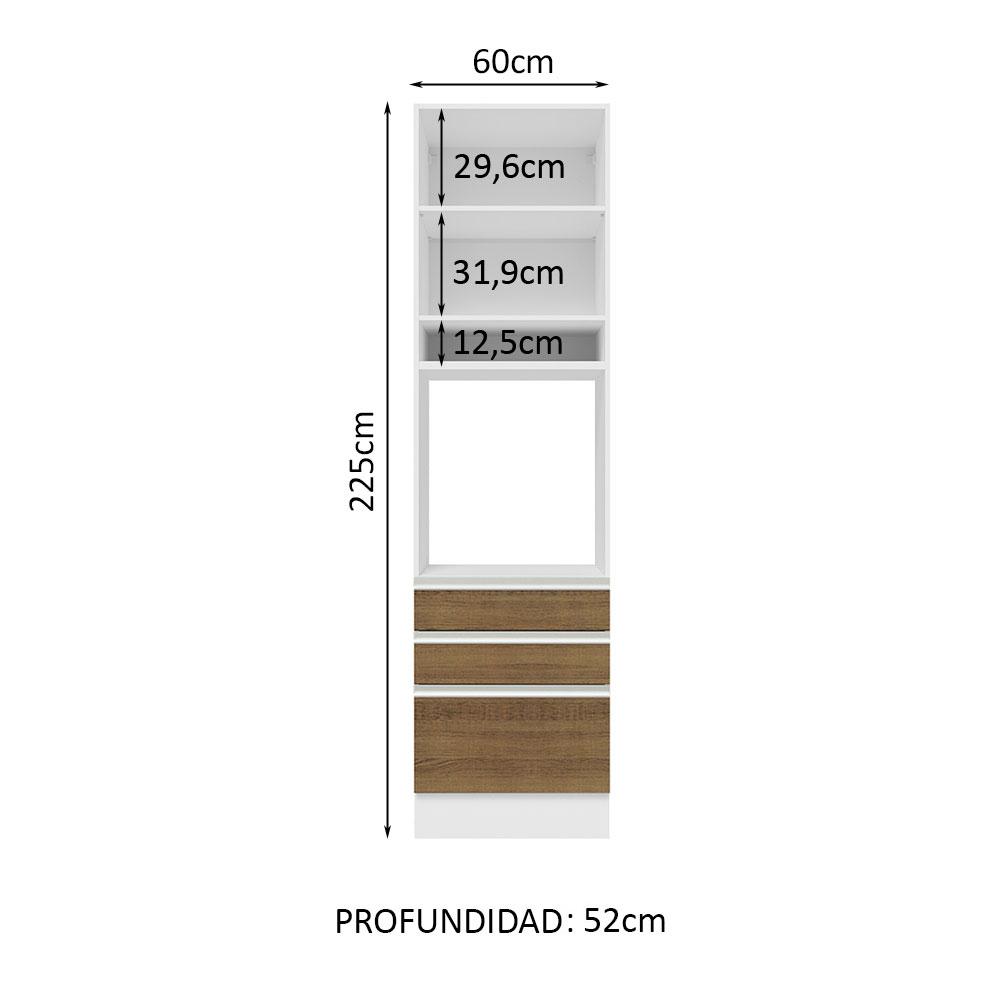 Foto 3 | Despensero Alacena Multiuso Organizador Madesa 1 Puerta Bm