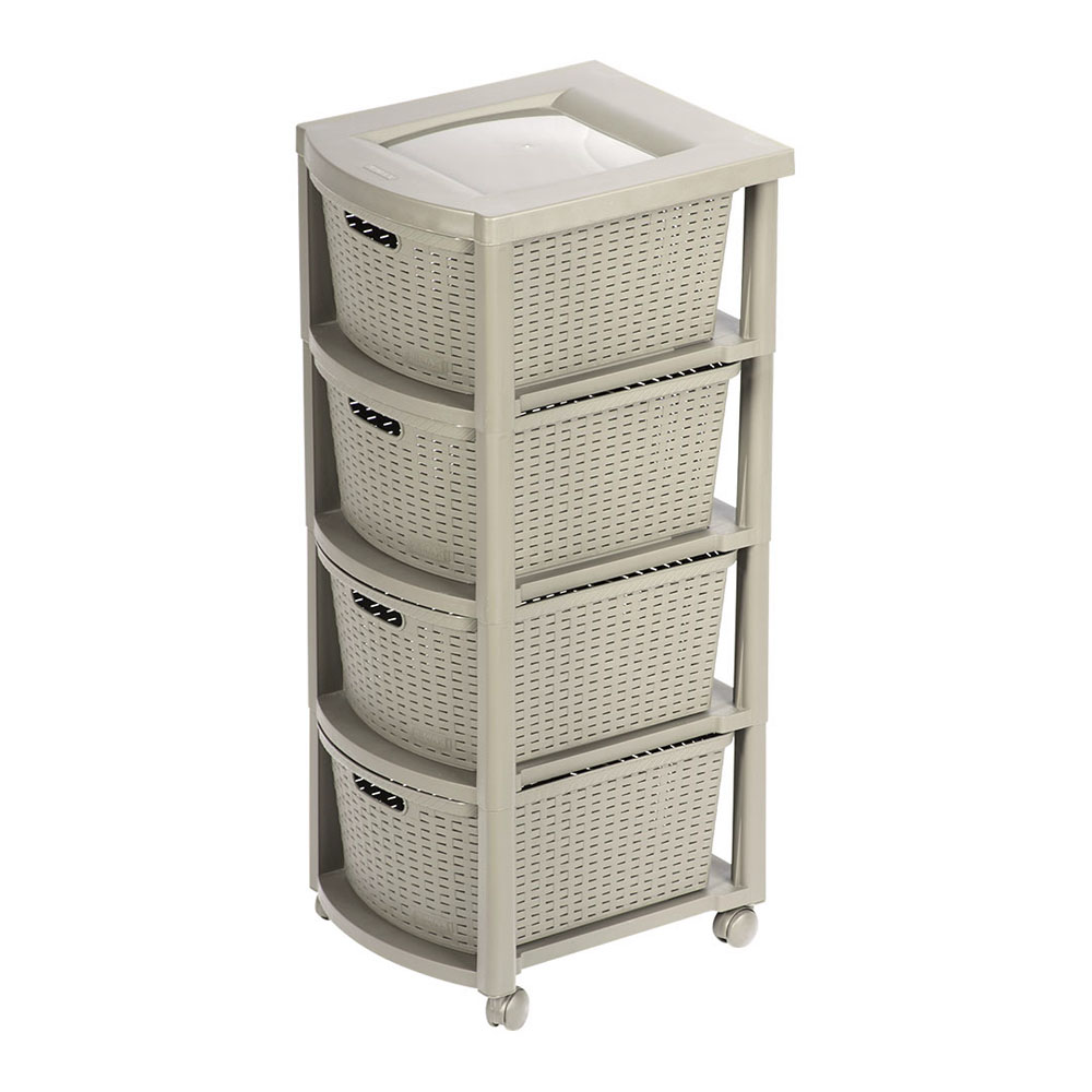 Foto 3 pulgar | Organizador Accesorios Rat Plástico Cajonero 4 Cestas Rimax