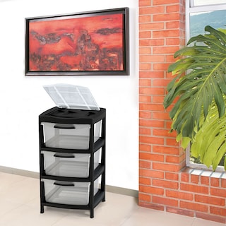 Foto 4 | Organizador Rimax de Plástico Negro 3 Cajones