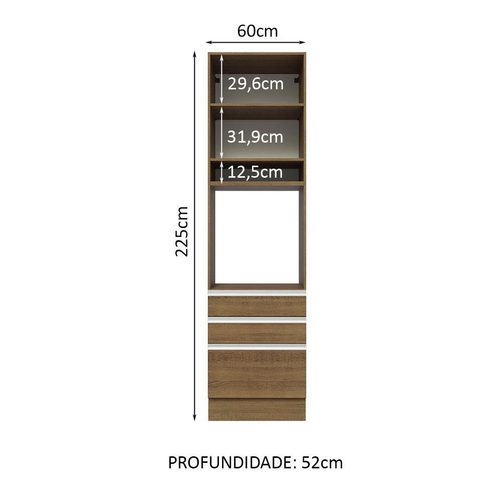 Foto 3 | Despensero Alacena Multiuso Organizador Madesa 1 Puerta Mm