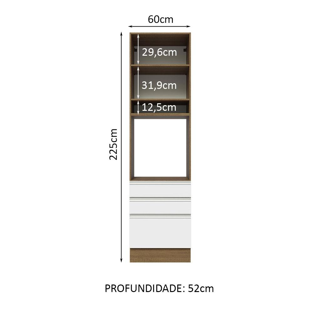 Foto 3 | Despensero Alacena Multiuso Organizador Madesa 1 Puerta Mb