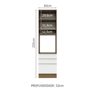 Foto 3 | Despensero Alacena Multiuso Organizador Madesa 1 Puerta Mb