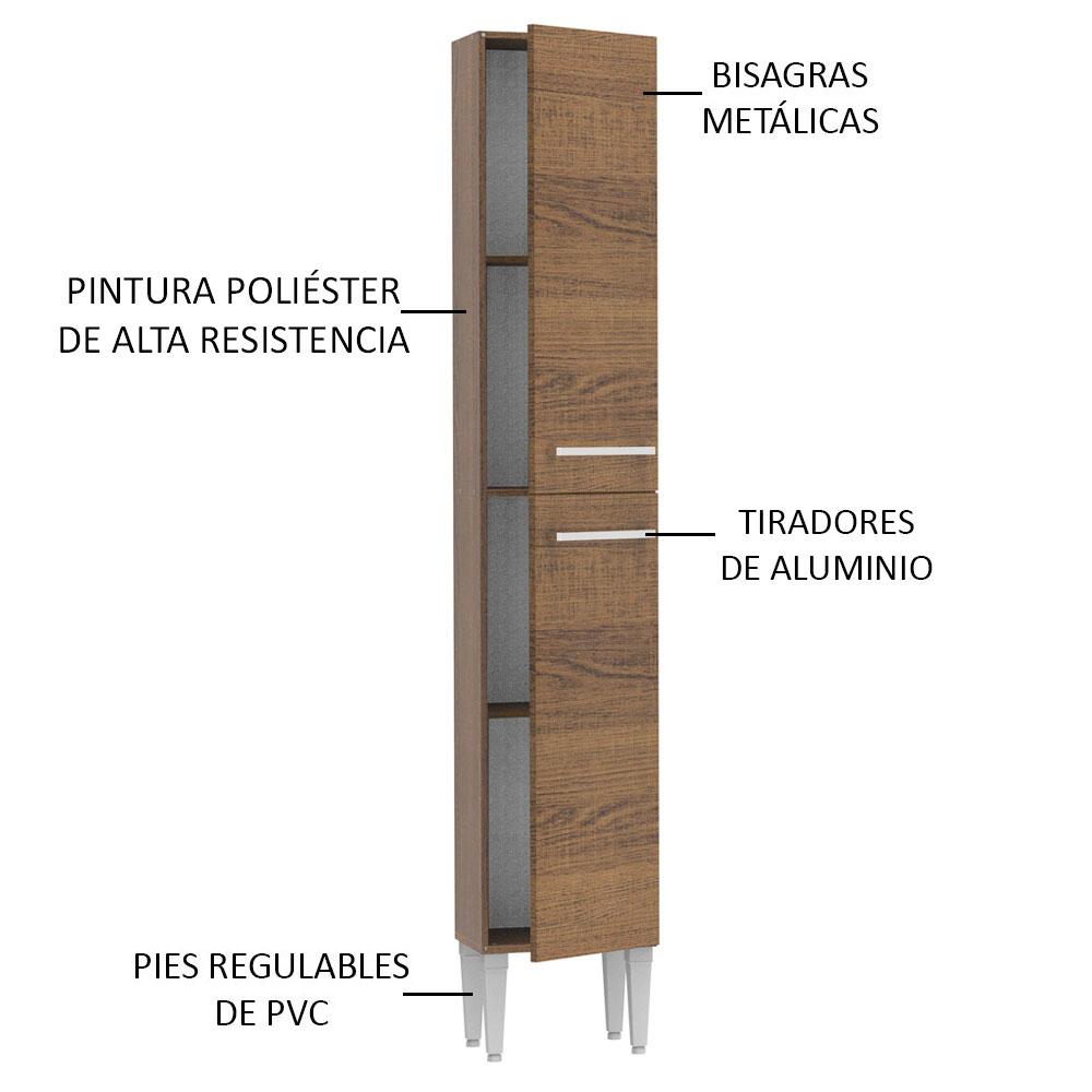 Foto 5 pulgar | Alacena Organizador Madesa Café con 2 Puertas
