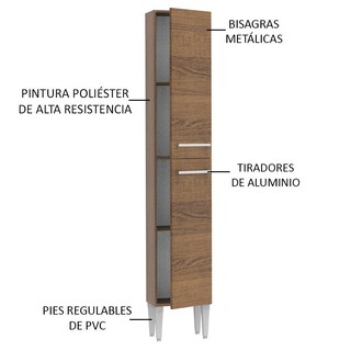 Foto 4 | Alacena Organizador Madesa Café con 2 Puertas