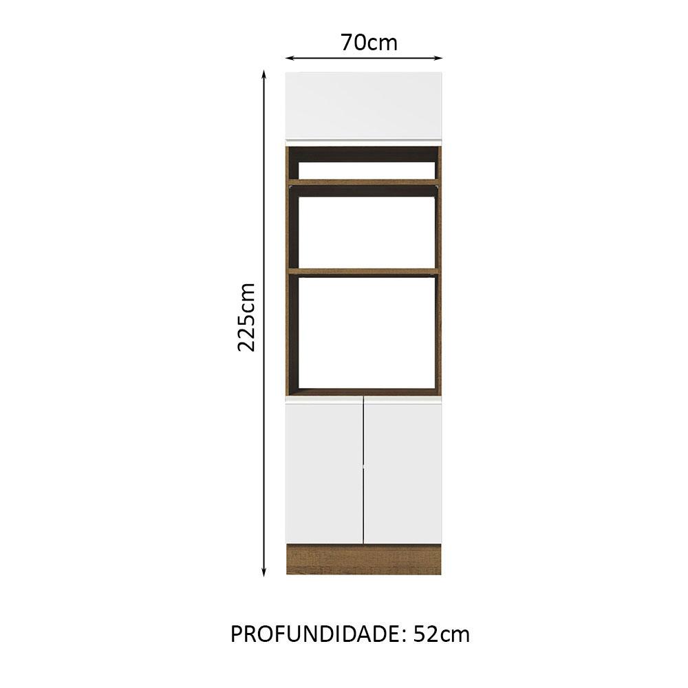 Foto 3 pulgar | Alacena Organizador Madesa Blanco con 3 Puertas