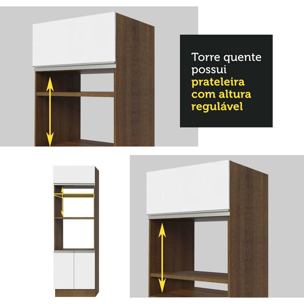 Foto 8 pulgar | Alacena Organizador Madesa Blanco con 3 Puertas