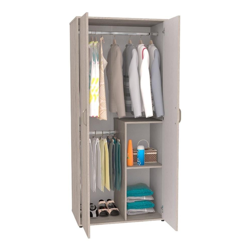 Ropero Armario Star 80 Maderkit Color Ceniza $5,099