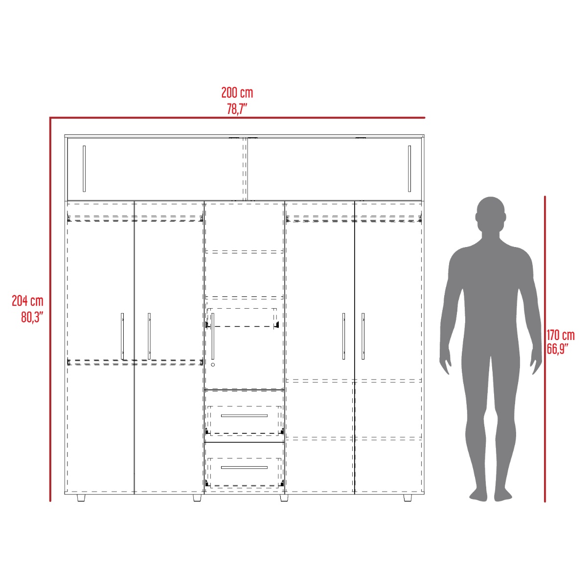 Foto 7 pulgar | Closet Montano Bardolino Virtual Muebles
