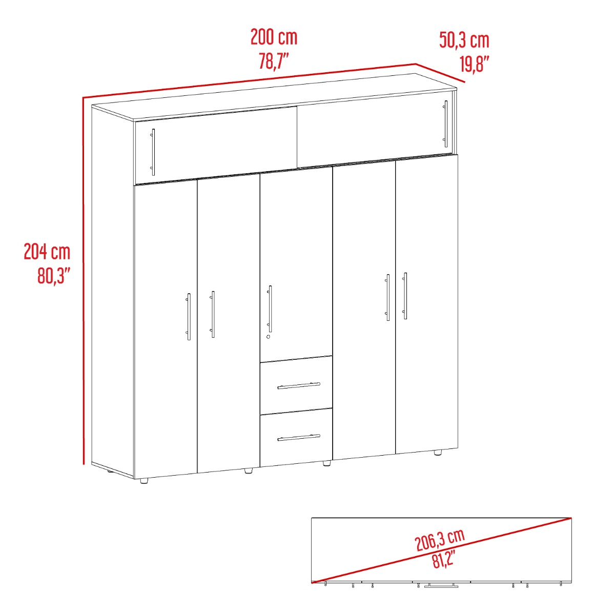 Foto 7 | Closet Montano Bardolino Virtual Muebles