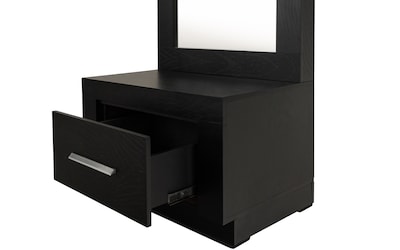 Foto 3 | Espejo De Cuerpo Completo / De Pie Con 1 Cajón Color Chocolate - Madera Industrializada