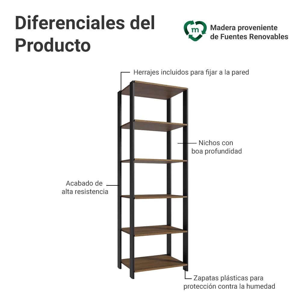 Foto 4 | Armario Organizador Multiuso Despensero Madesa 59cm Marrón
