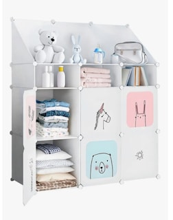 Foto 1 | Armario Closet Organizador Ropa Y Juguetes Infantil Portátil Color Blanco